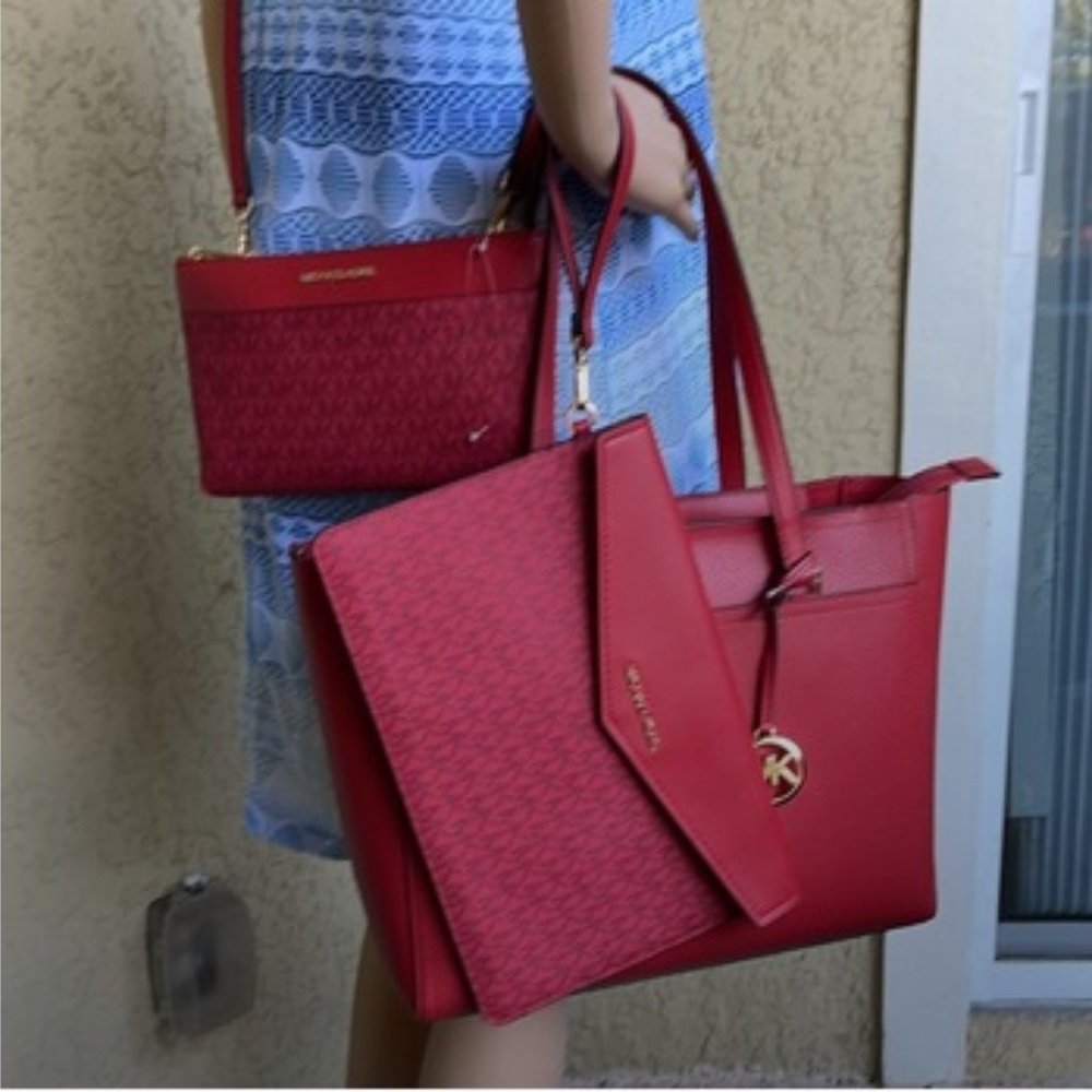 Michael Kors Maisie Large 3in1 Tote Bag Leather - Picture 2 of 16